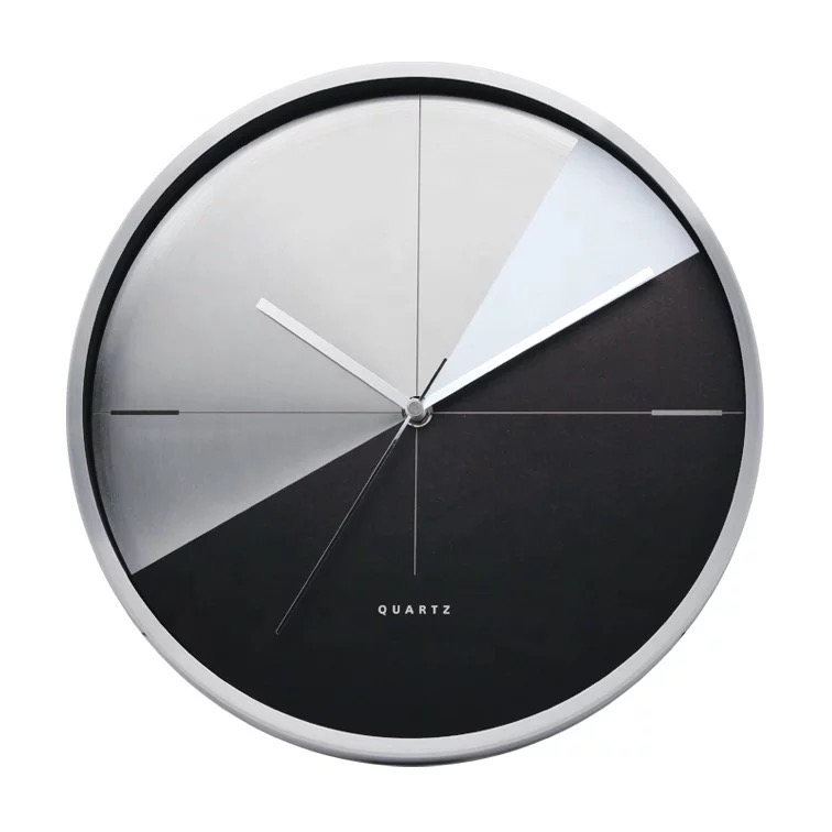 2-Toned Metal Wall Clock